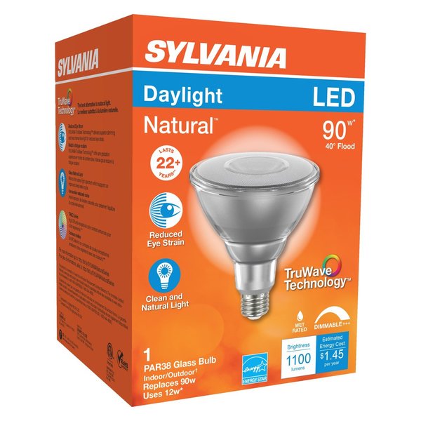 Sylvania Natural PAR38 E26 (Medium) LED Floodlight Bulb Daylight 90 W 40902